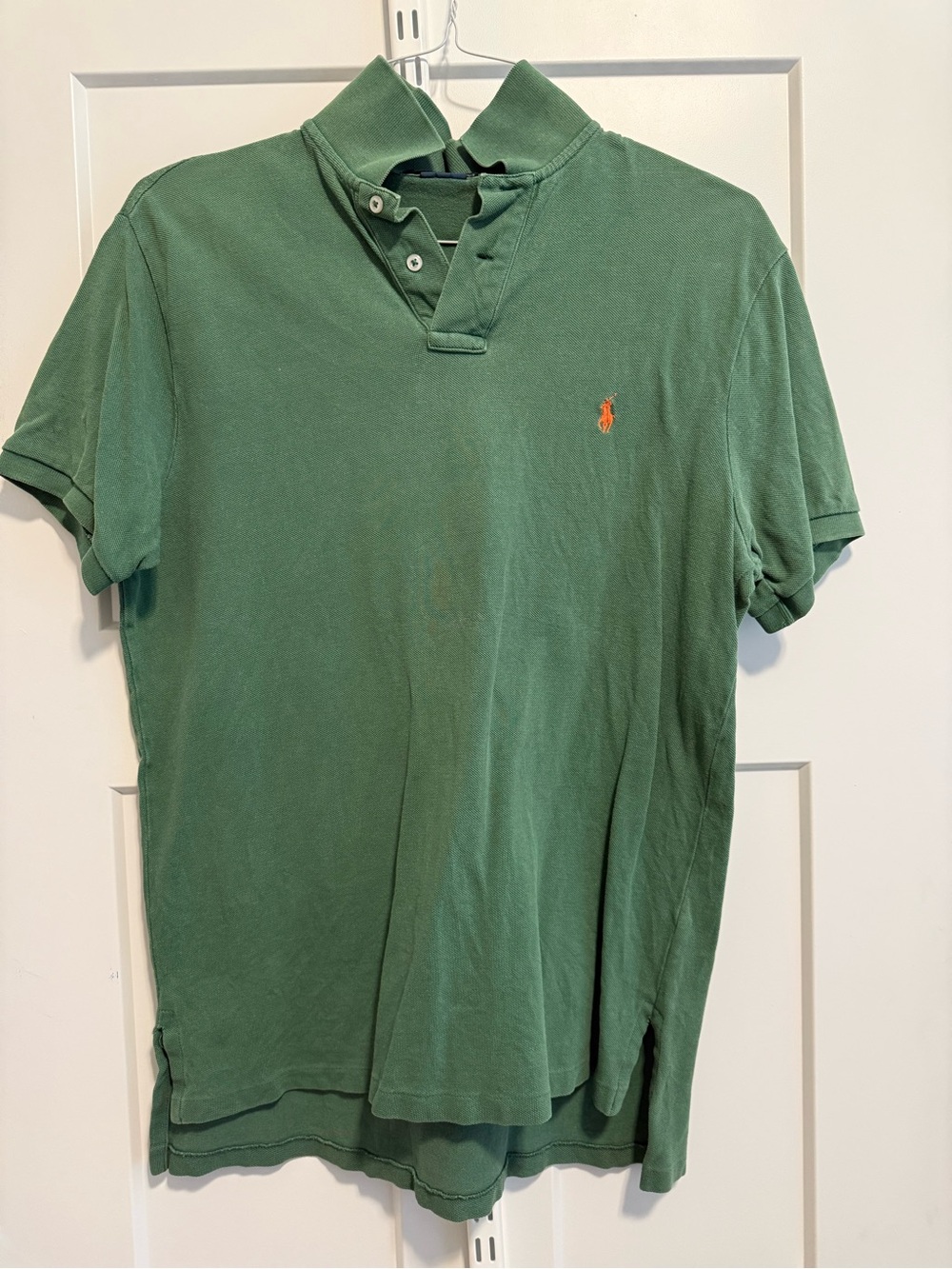 Polo by Ralph Lauren Forest Green Short-Sleeve Polo with Orange Pony